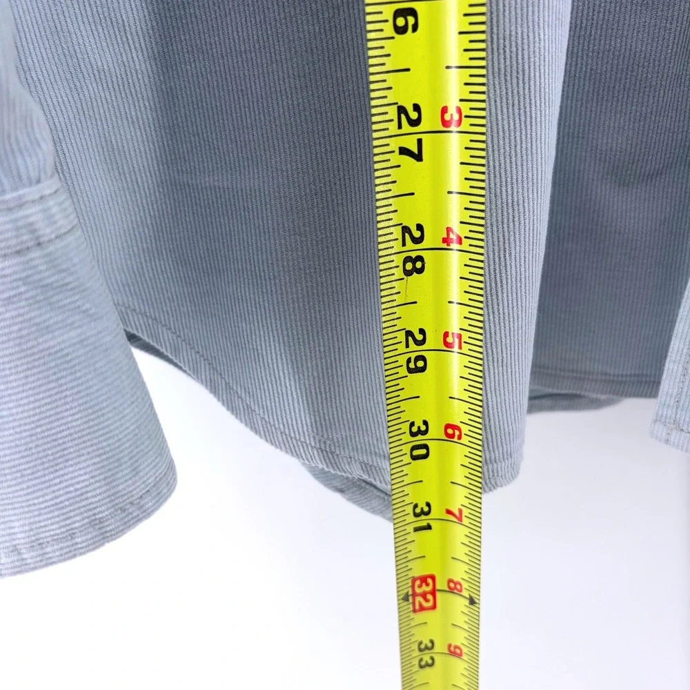 Banana Republic Slim Fit Corduroy Button Down Shirt Mens‎ XL Light Blue